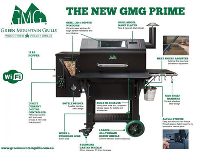 Green Mountain Grill Peak Prime Black WIFI Black