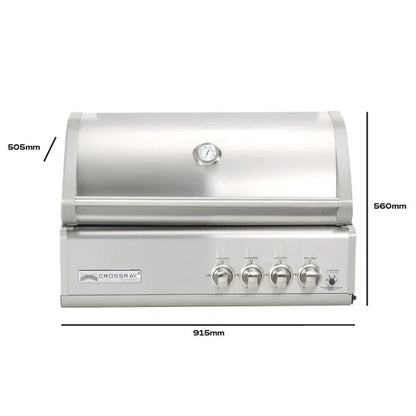 GrandPro 272 Crossray Grill 4 Burner Outdoor Kitchen with Sink