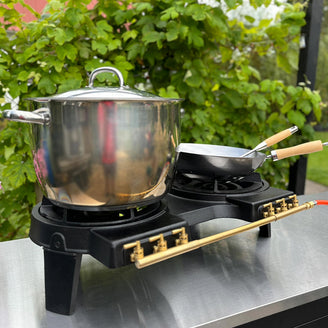 HOT WOK Double Gas Burner Stove
