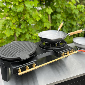 HOT WOK Double Gas Burner Stove