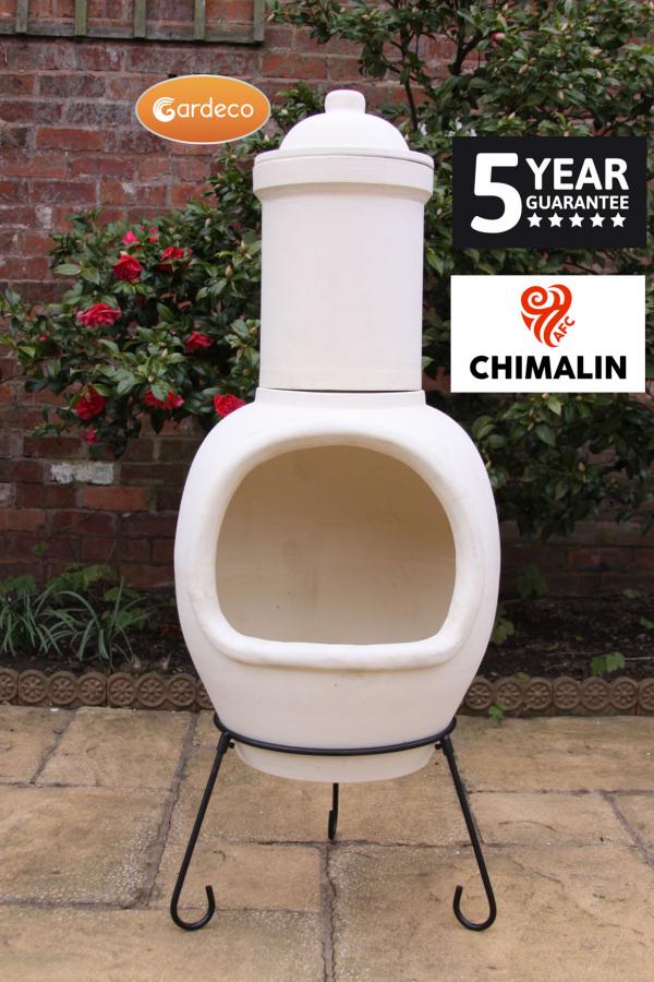 Gardeco Asteria XL Chimalin AFC Chimenea Natural Clay
