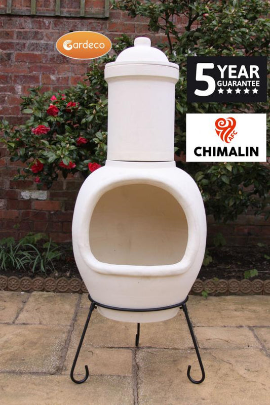 Gardeco Asteria XL Chimalin AFC Chimenea Natural Clay