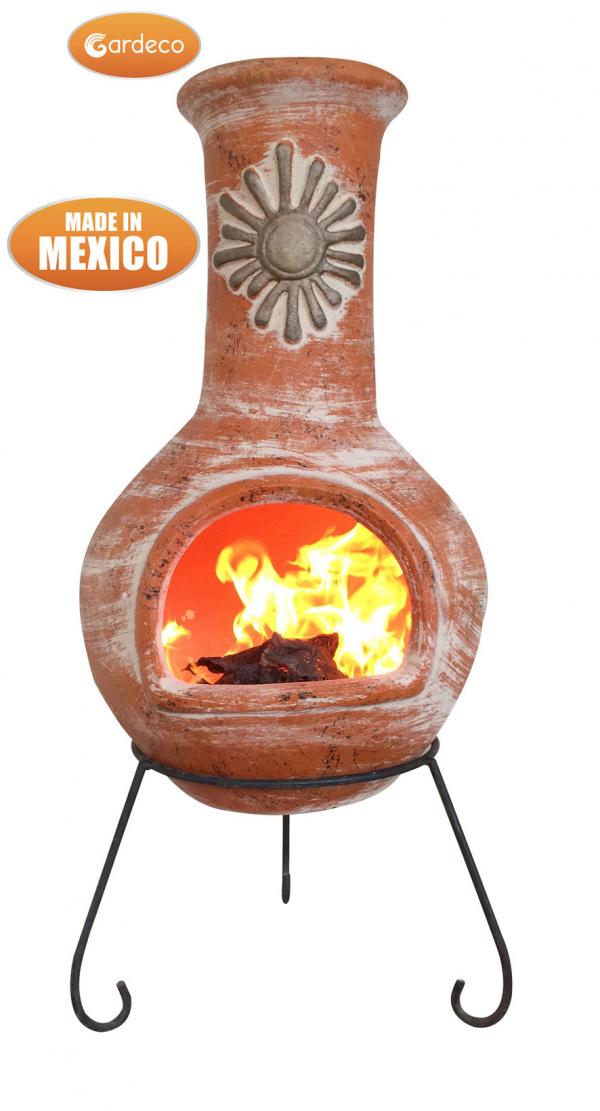 Gardeco Sol XL Mexican Chimenea Rustic Orange