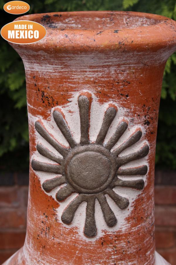 Gardeco Sol XL Mexican Chimenea Rustic Orange