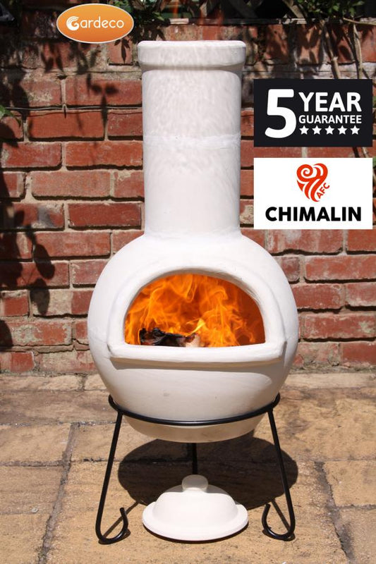 Gardeco Sempra Large Chimalin AFC Chimenea Natural Clay