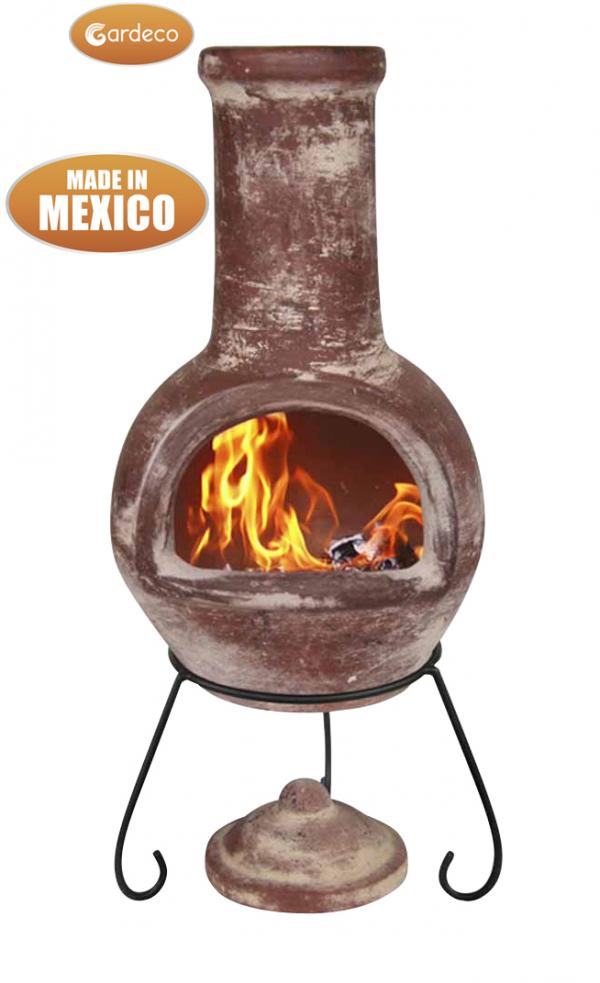 Gardeco Colima Large Mexican Chimenea Red