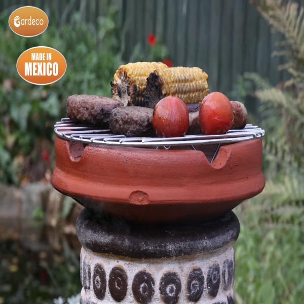 Gardeco Clay Cooking Crown For Chimeneas