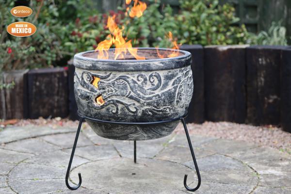 Gardeco WYND The Dragon Fire Pit Charcoal