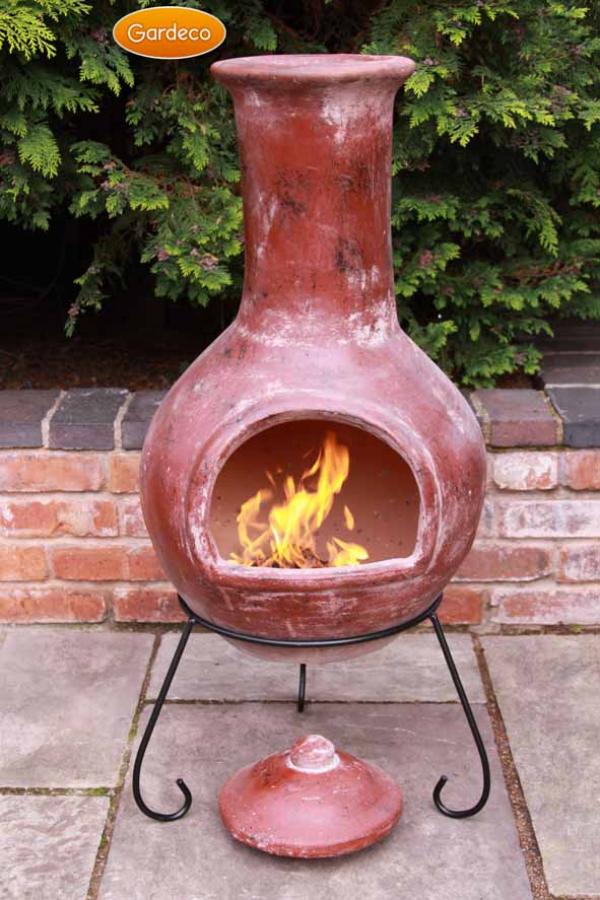 Gardeco Colima XL Mexican Chimenea Red